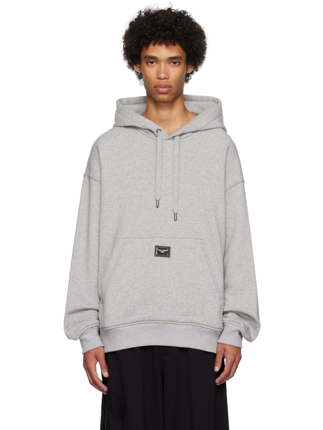 Gray Plaque Hoodie - 1