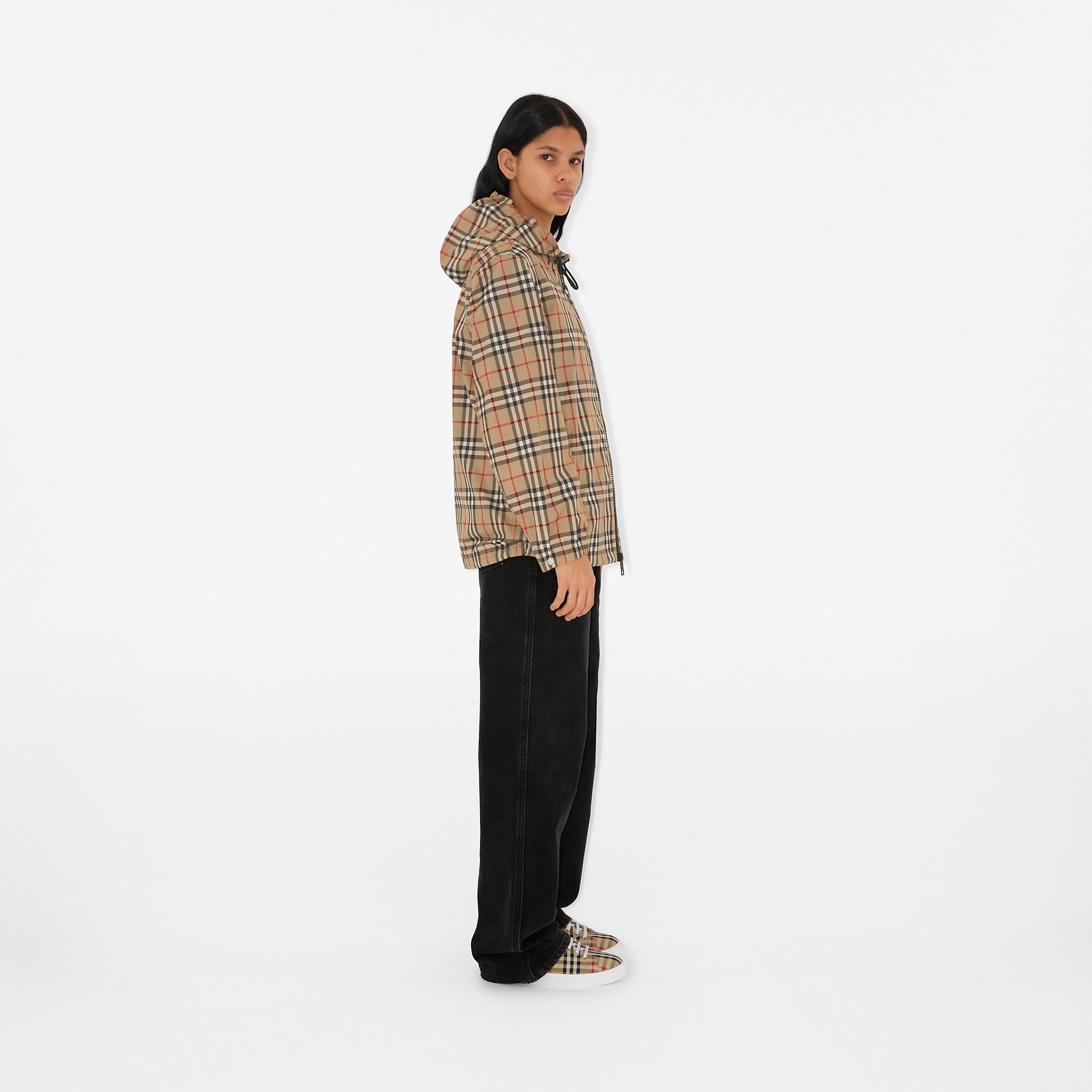 Vintage Check Hooded Jacket - 3