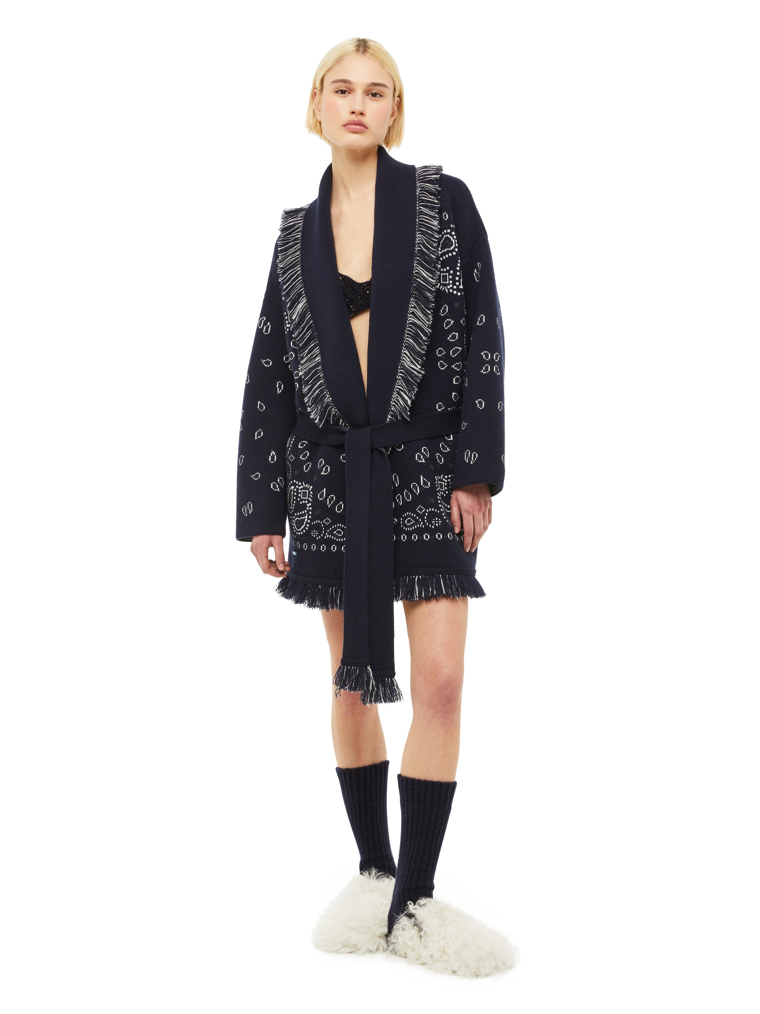 Bandana Jacquard Cardigan - 5