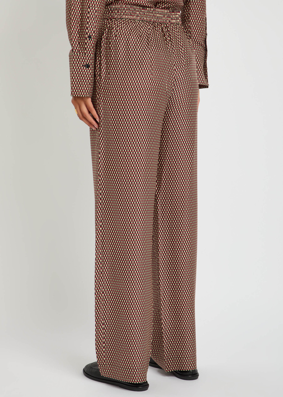 Joseph New Sahel Checked Wide-leg Trousers - 3