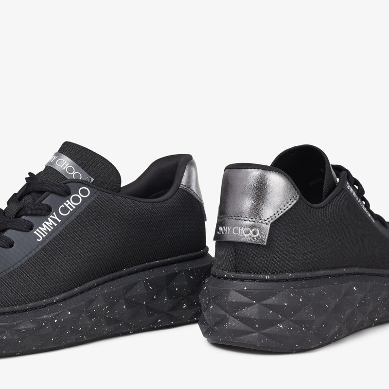 Diamond Light Maxi/f
Black Knit Low-Top Trainers with Platform Sole 4