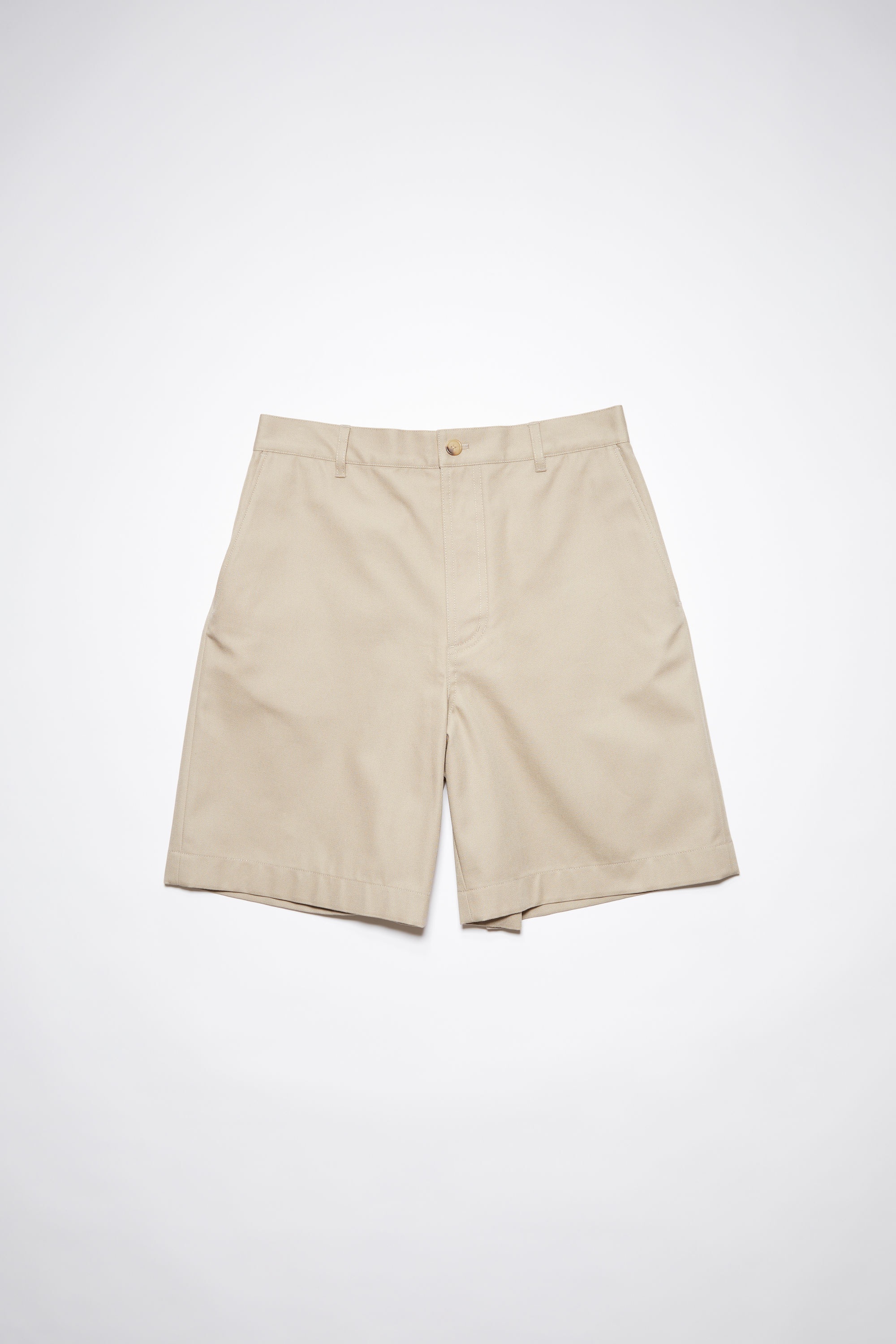 Casual shorts - Cold beige - 1