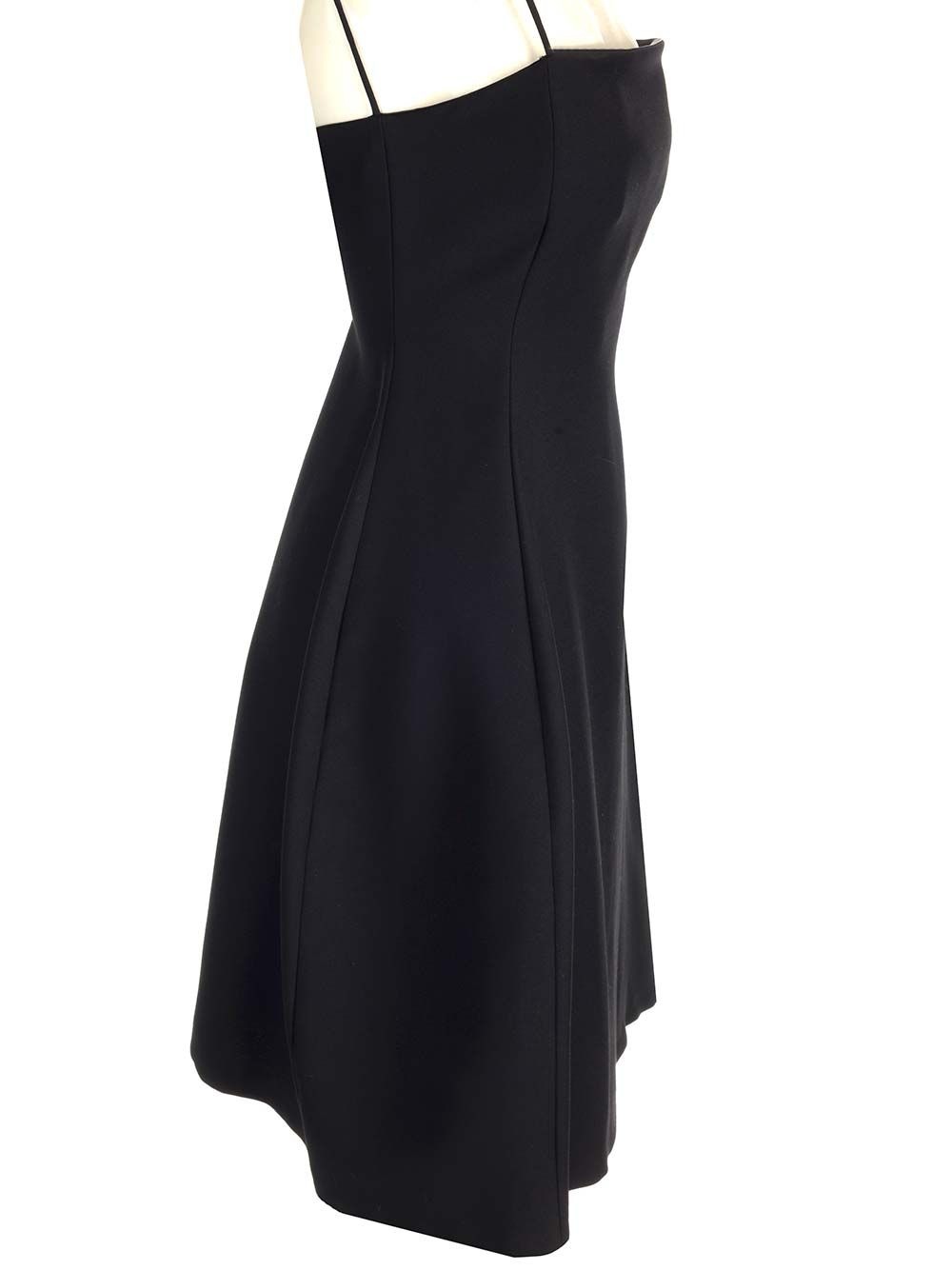 Silk And Wool Crepe Dress Dresses Black - 3