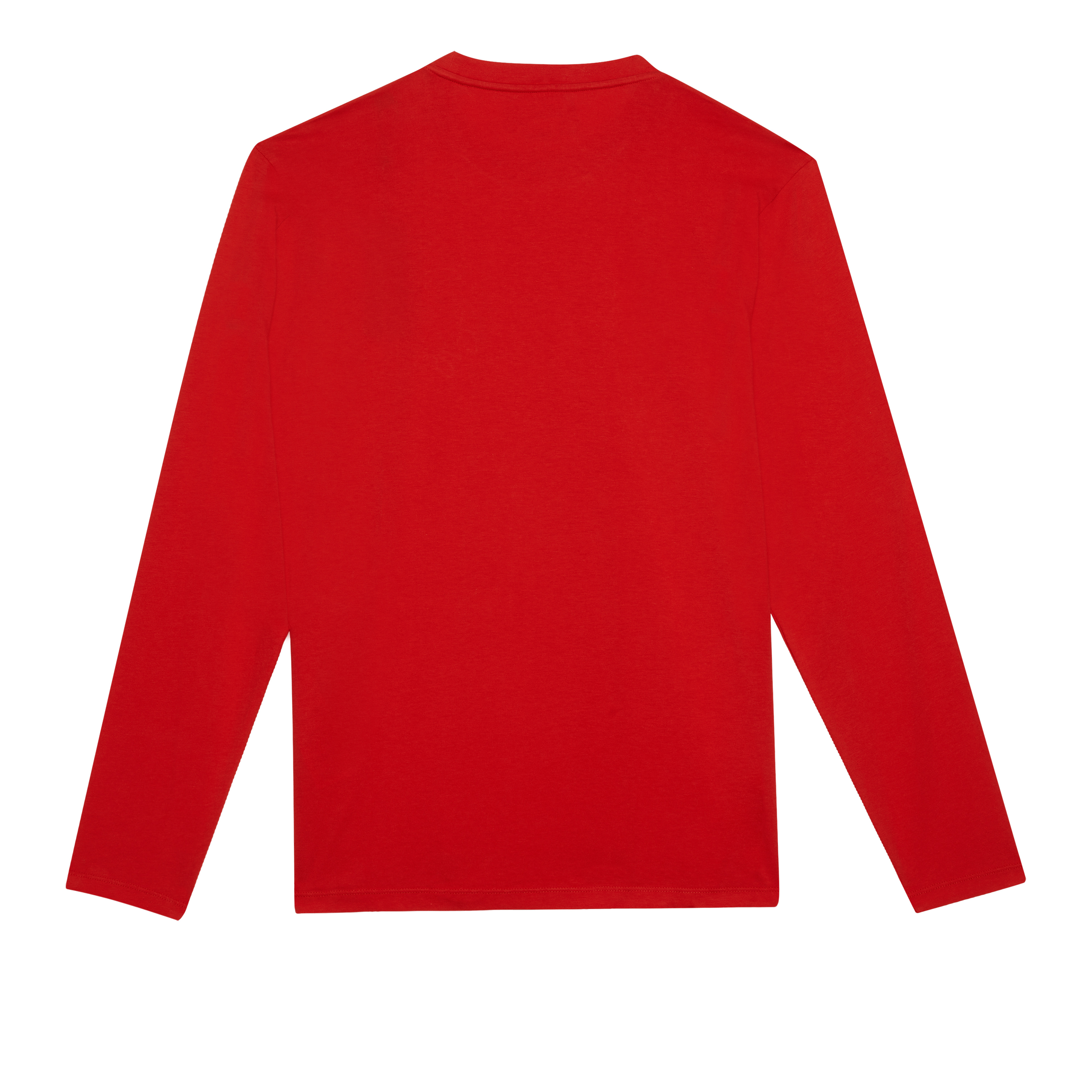 Men Long Sleeves Cotton T-Shirt Turtle Patch - 2