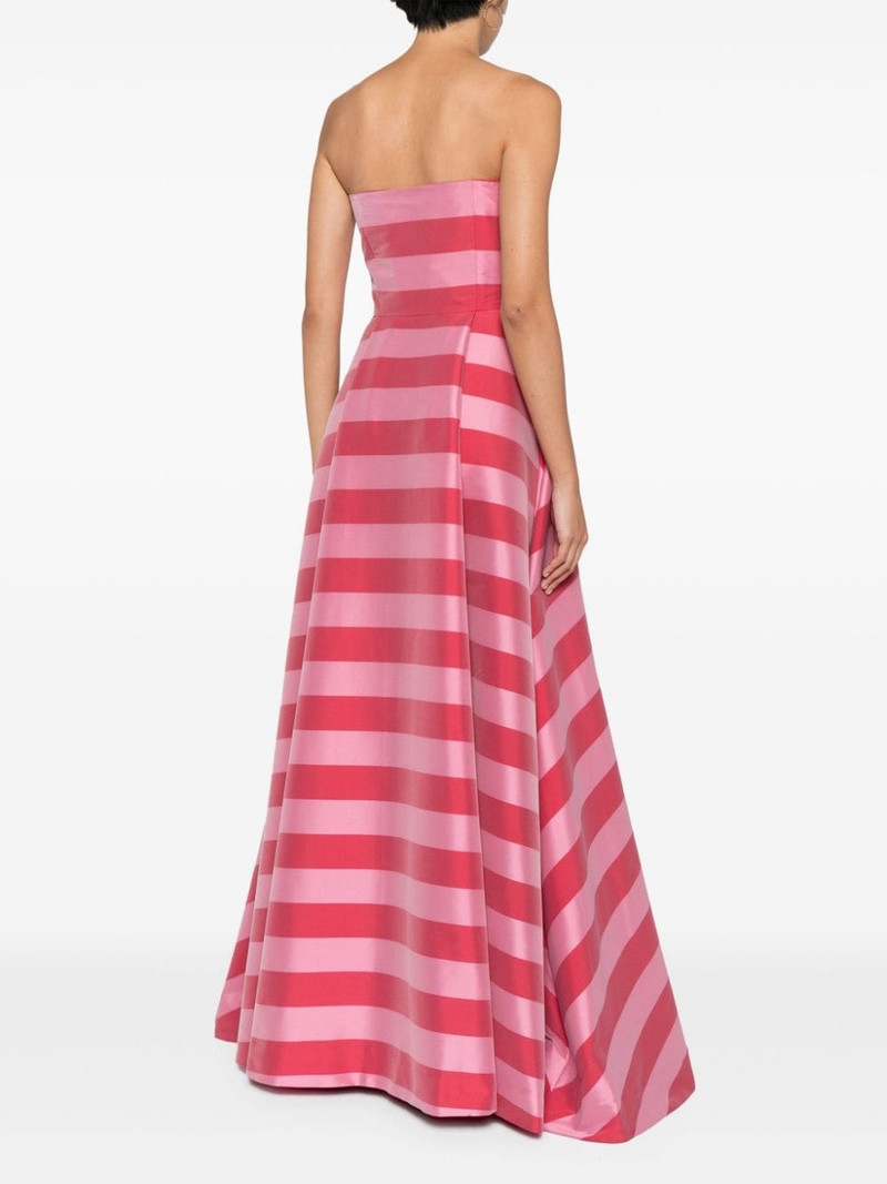 Isa striped flared gown 4