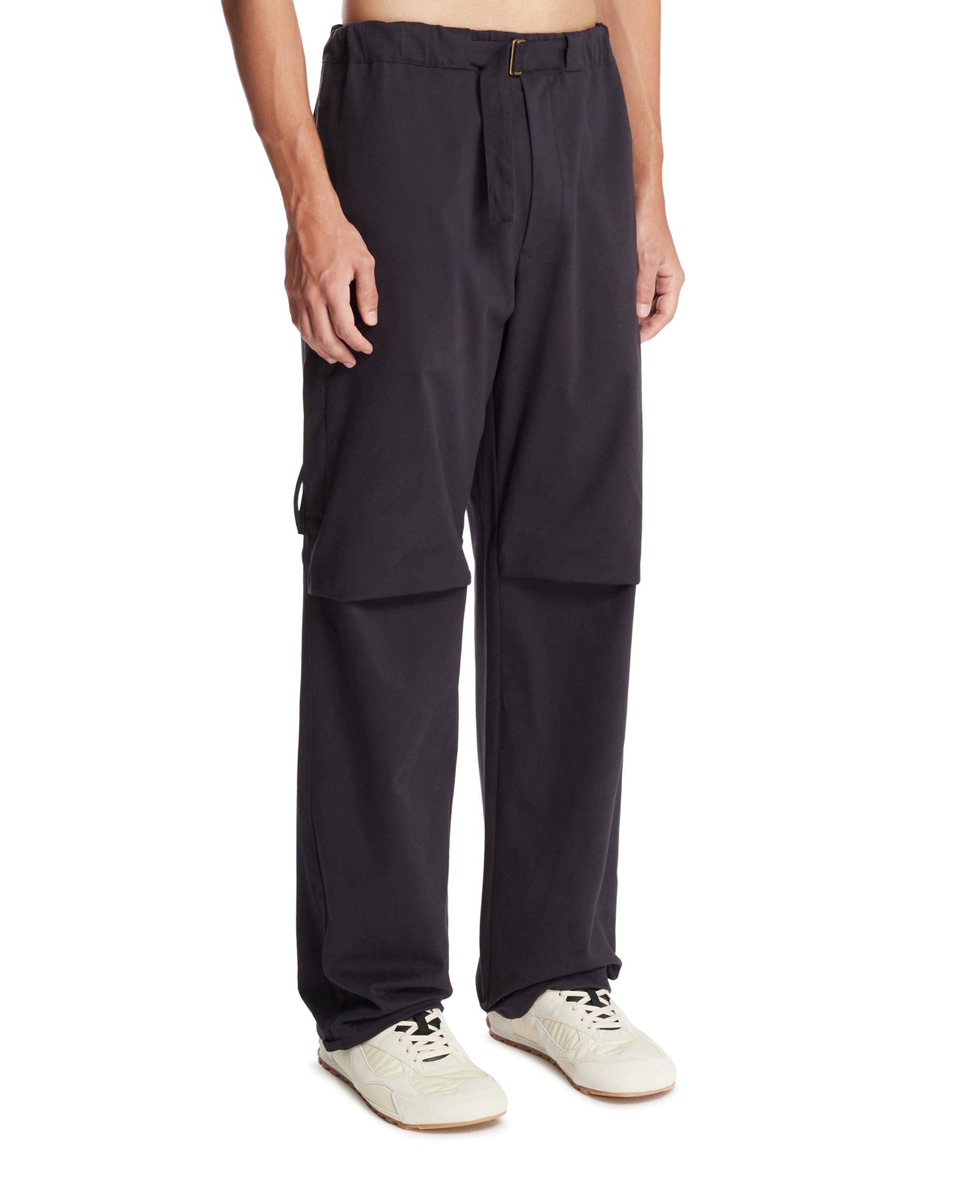 Blue Cotton Jordan Pants - 4