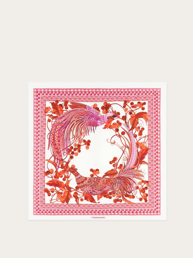 Animal print silk scarf 1