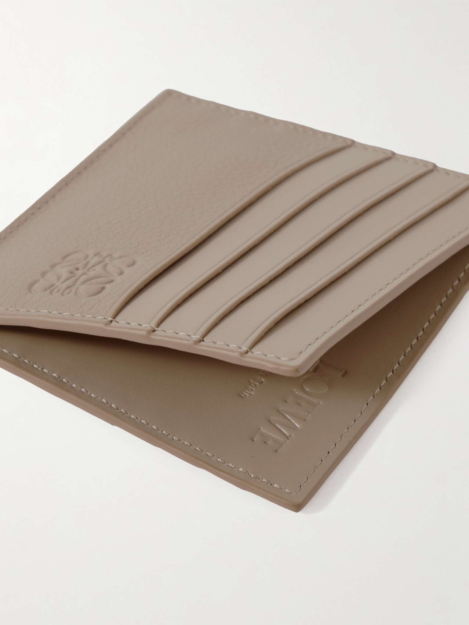 Logo-Debossed Full-Grain Leather Cardholder - 2