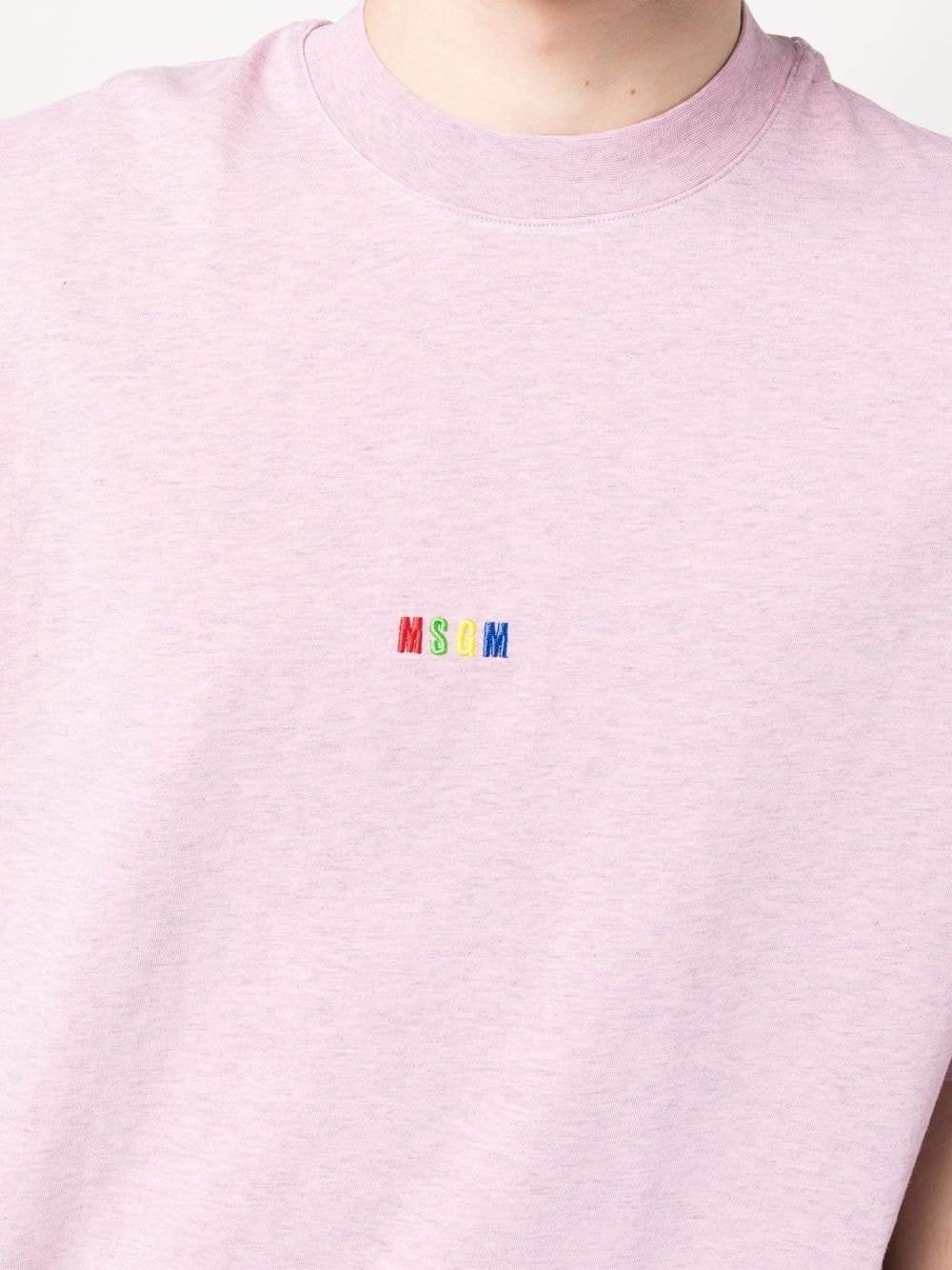 embroidered-logo cotton T-shirt - 5
