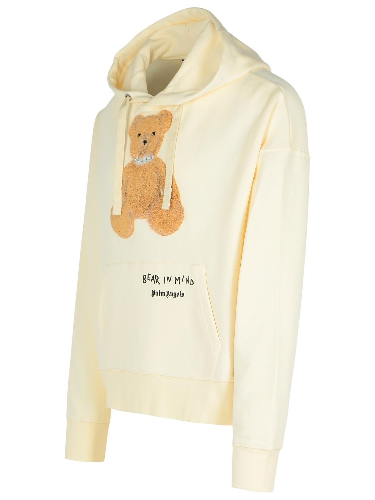 Palm Angels 'Bear In Mind' Cream Cotton Sweatshirt Man - 2