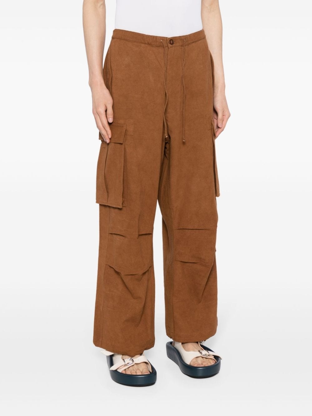 organic cotton cargo trousers - 3