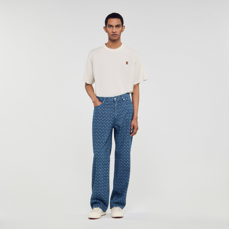 Sandro ROPE PATTERN BAGGY JEANS outlook