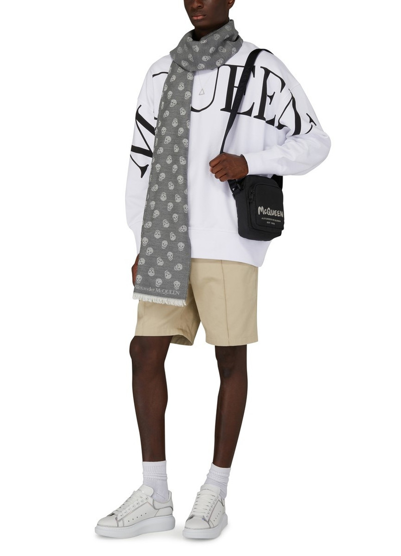 graffiti logo-print messenger bag 8