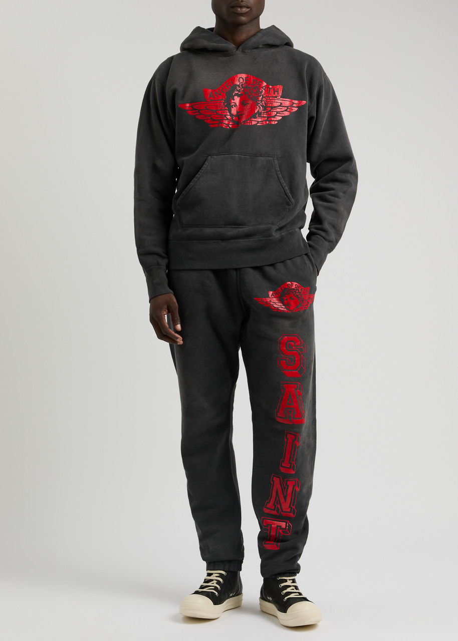 Angel of Death printed cotton sweatpants - 4