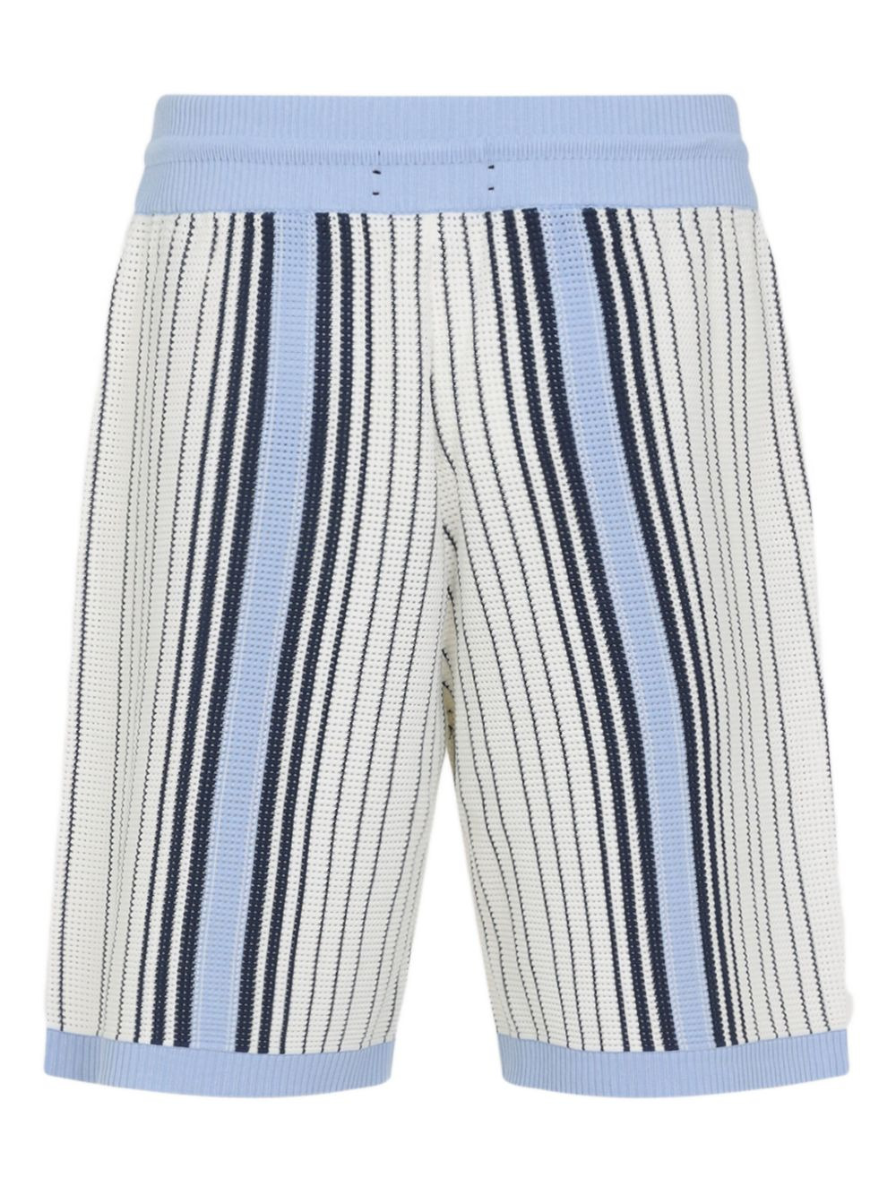 striped knit deck shorts - 2