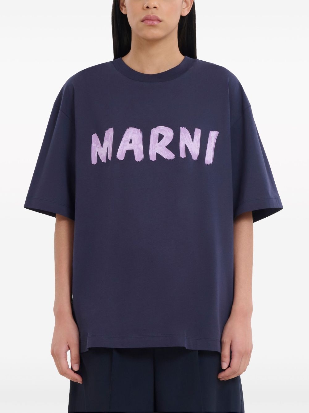logo-print cotton T-shirt - 2