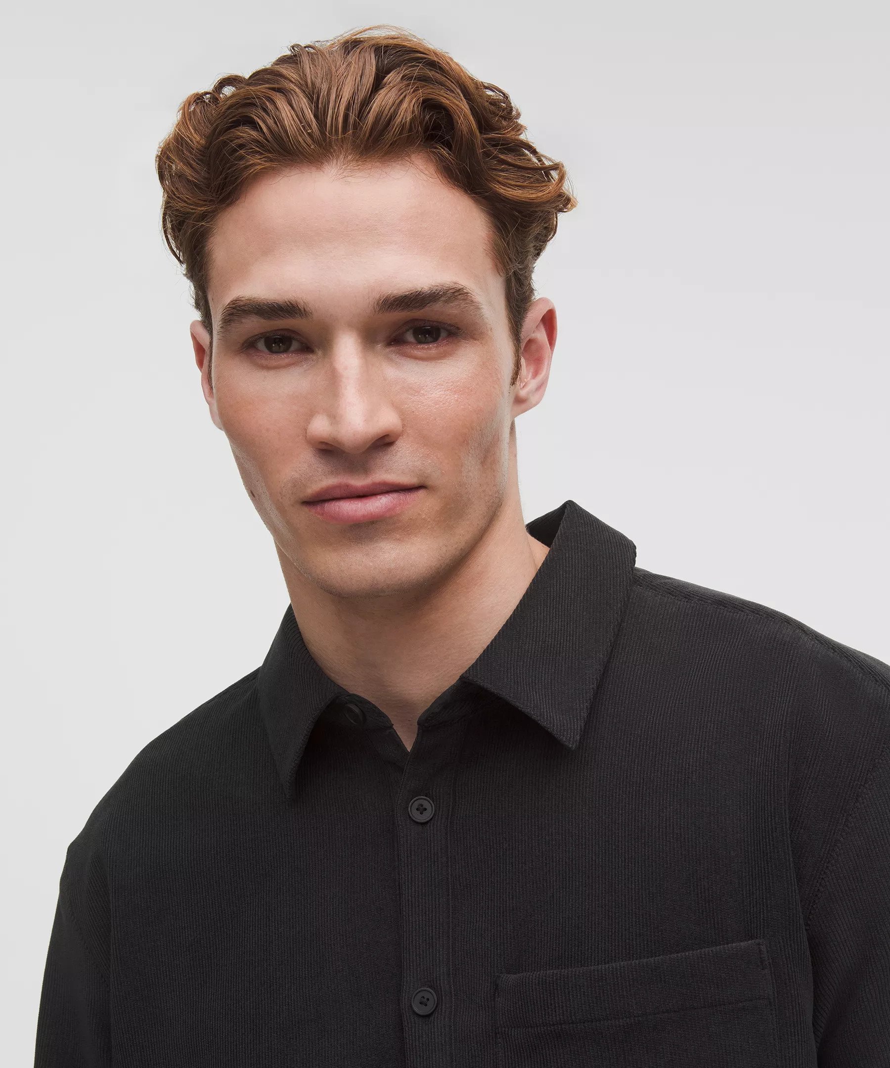 Corduroy Relaxed-Fit Long-Sleeve Button-Up Shirt - 4