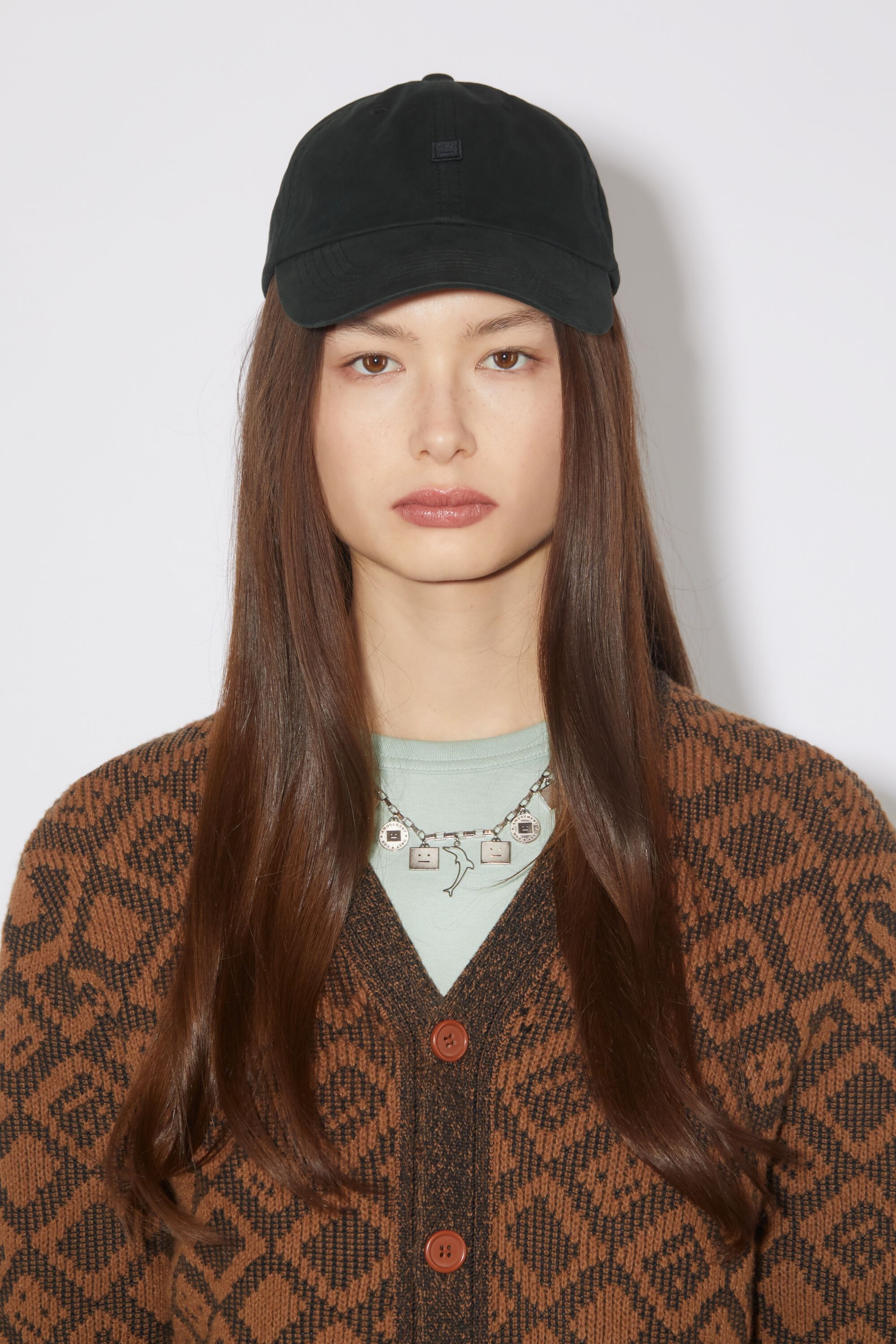Micro Face patch cap - Black - 2