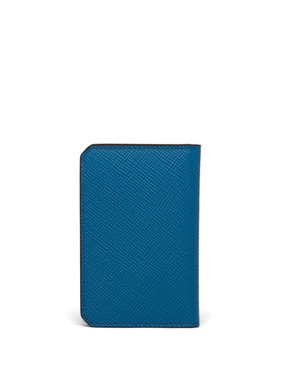 Prada saffiano bi-fold cardholder outlook