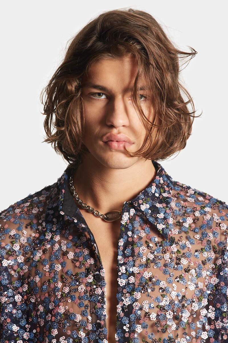 D2 BLOSSOMS EVENING SHIRT - 3