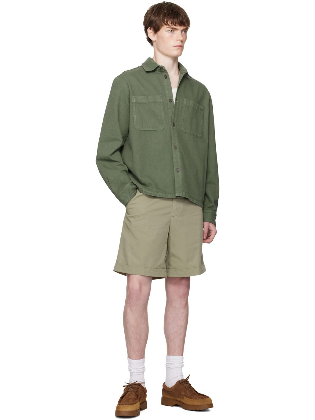 Beige Andrew Shorts - 4