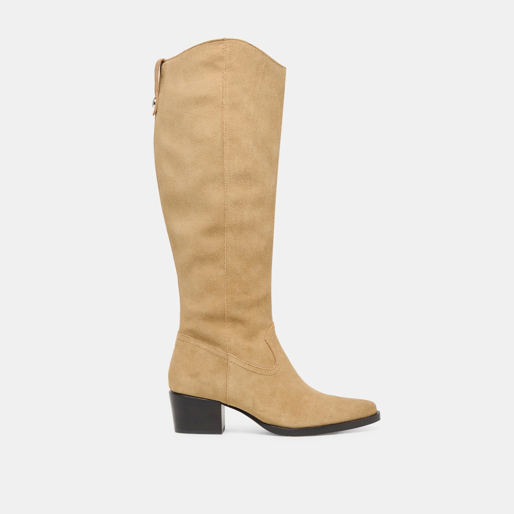VIRONA H2O WIDE CALF BOOTS DK TAUPE SUEDE - 1