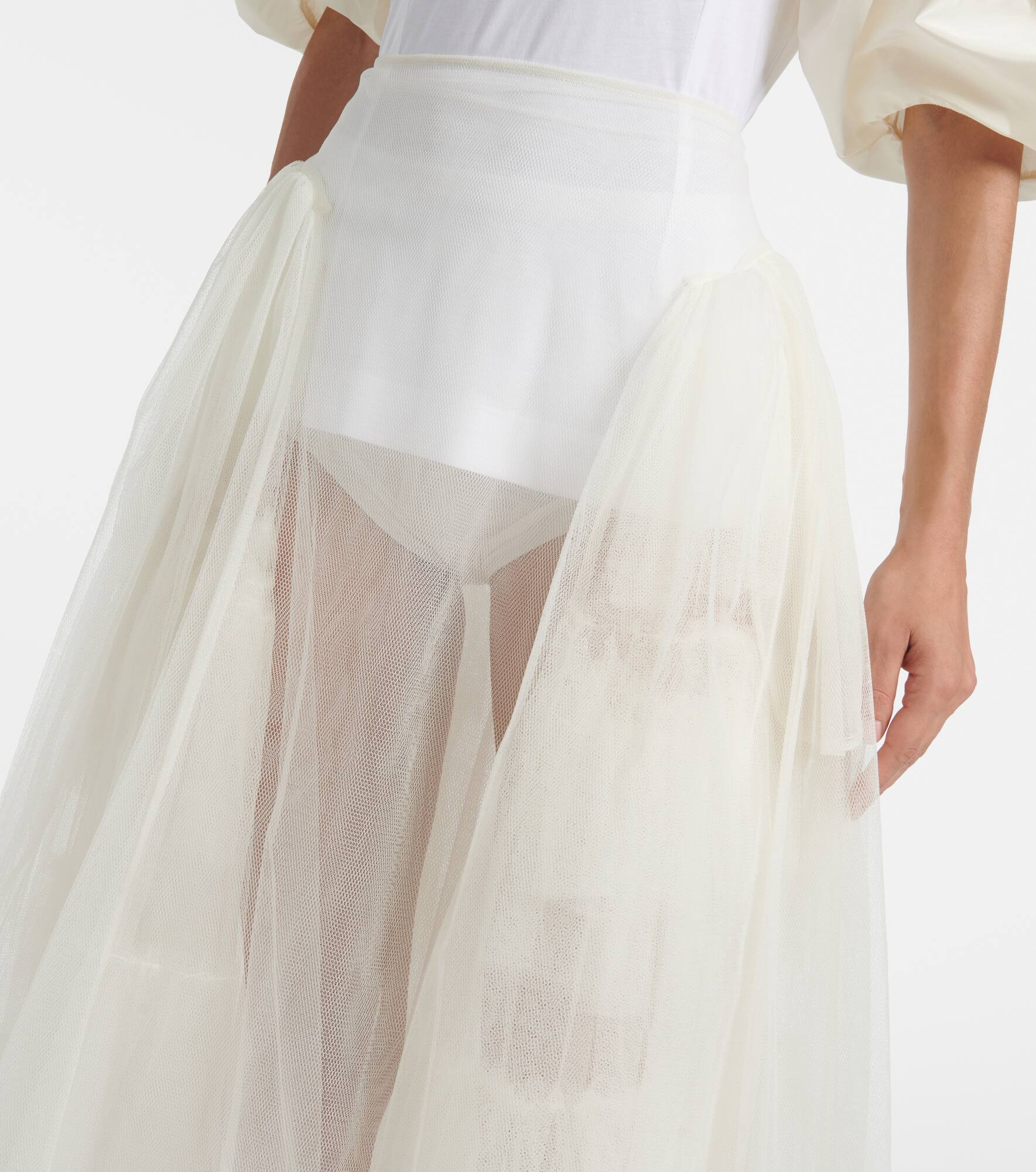 Tulle midi skirt - 4