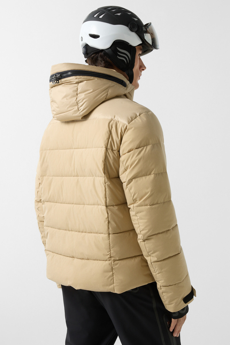 Blaine quilted jacket in Beige 3