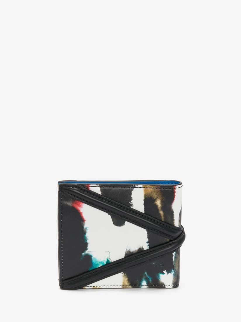 Men's Watercolour Graffiti The Harness Billfold Wallet in Multicolour - 3