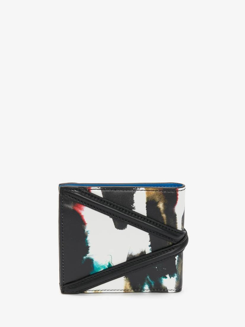 Men's Watercolour Graffiti The Harness Billfold Wallet in Multicolour 3
