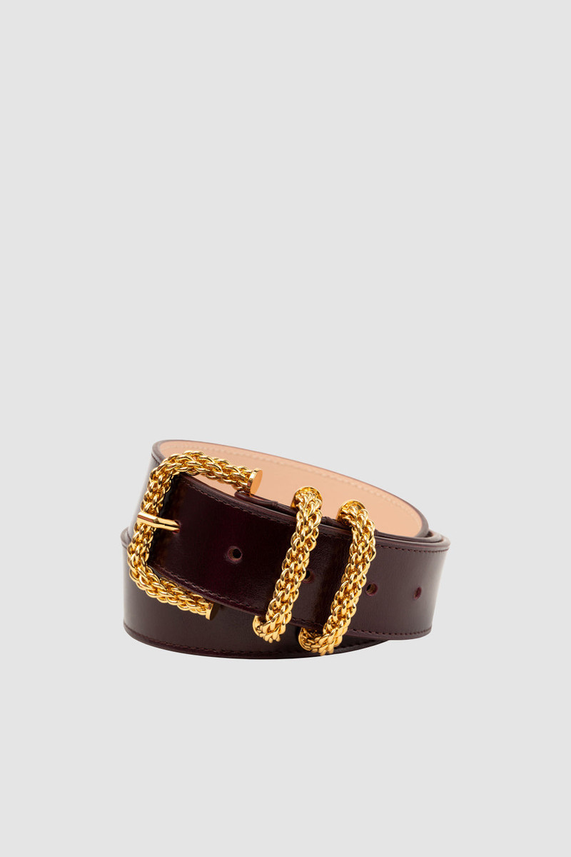 Katina Grape Calf Leather Belt 1