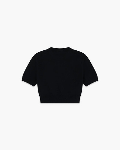 We11done Black Womens Fitted Cropped Knit Top outlook