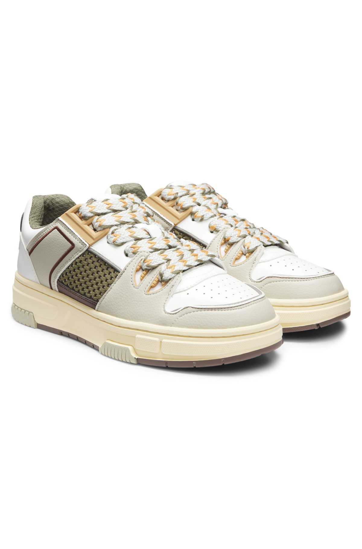 TRAINERS WITH MESH AND FAUX LEATHER - 2