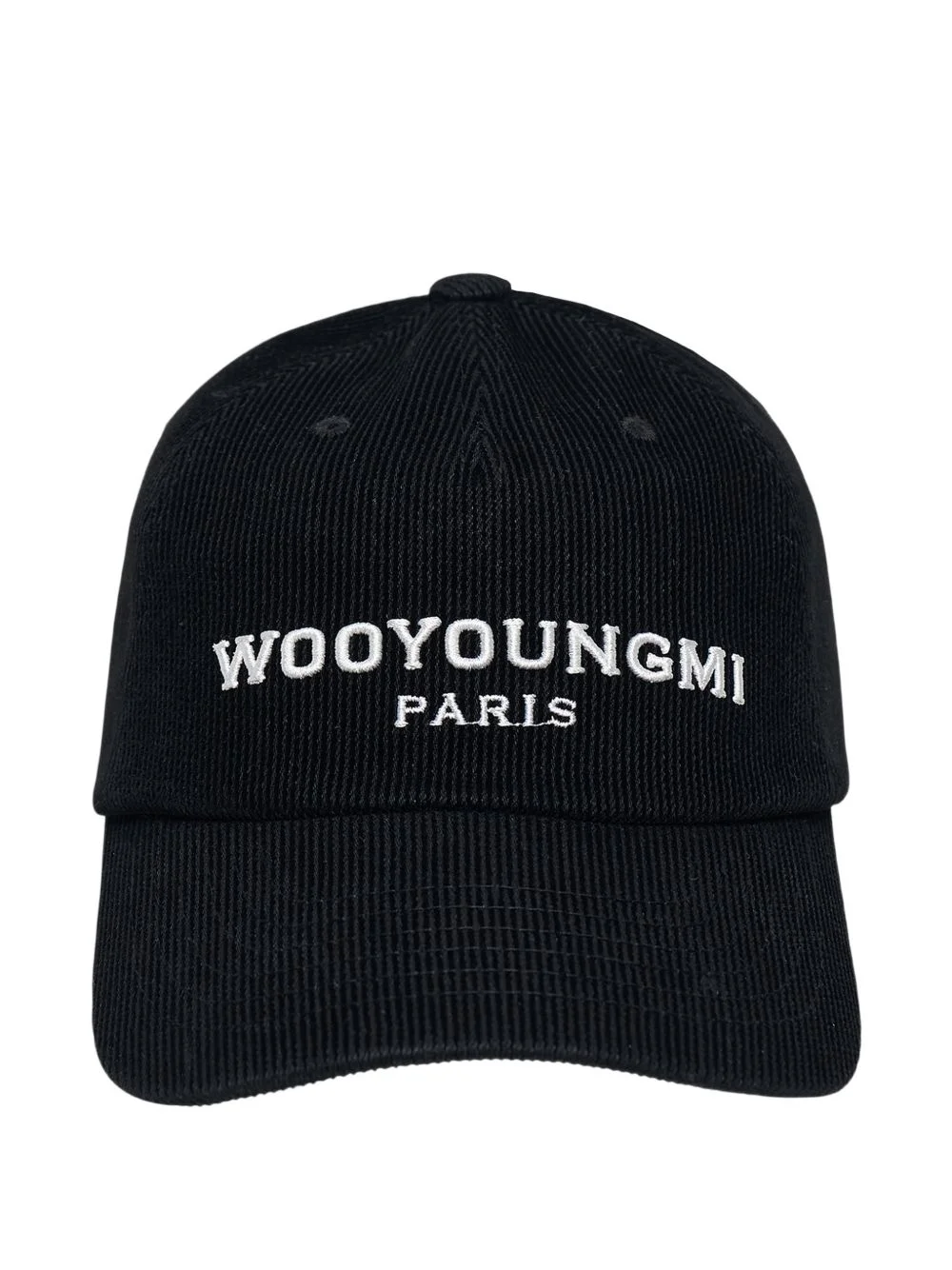 logo-embroidered corduroy baseball cap - 1