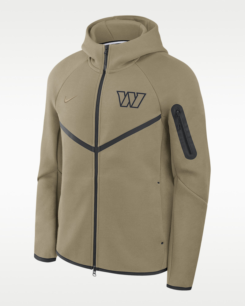 Washington Commanders Tech Fleece Windrunner Men's Nike NFL Full-Zip Hooded Jacket 1