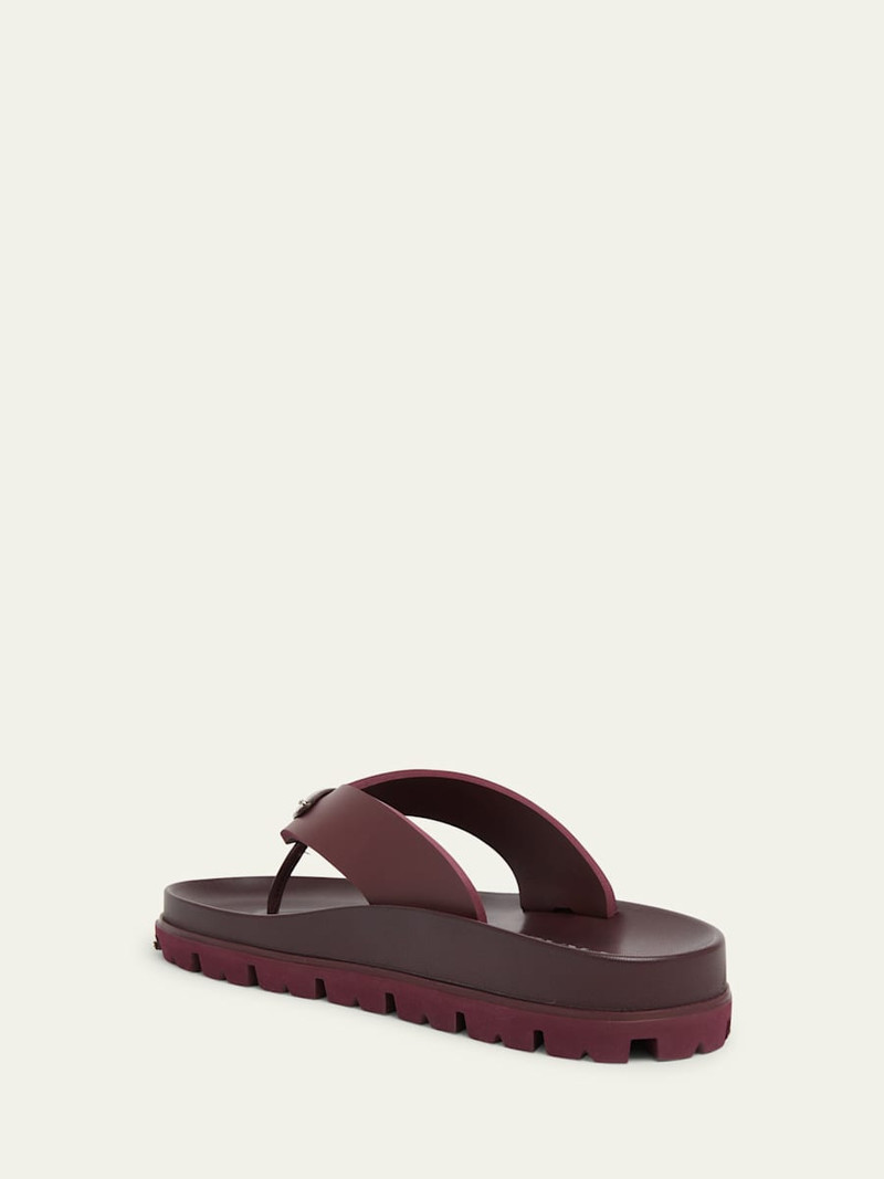 Prada Rubber Thong Slide Sandals outlook