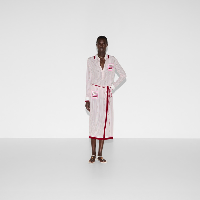 Printed silk skirt 2