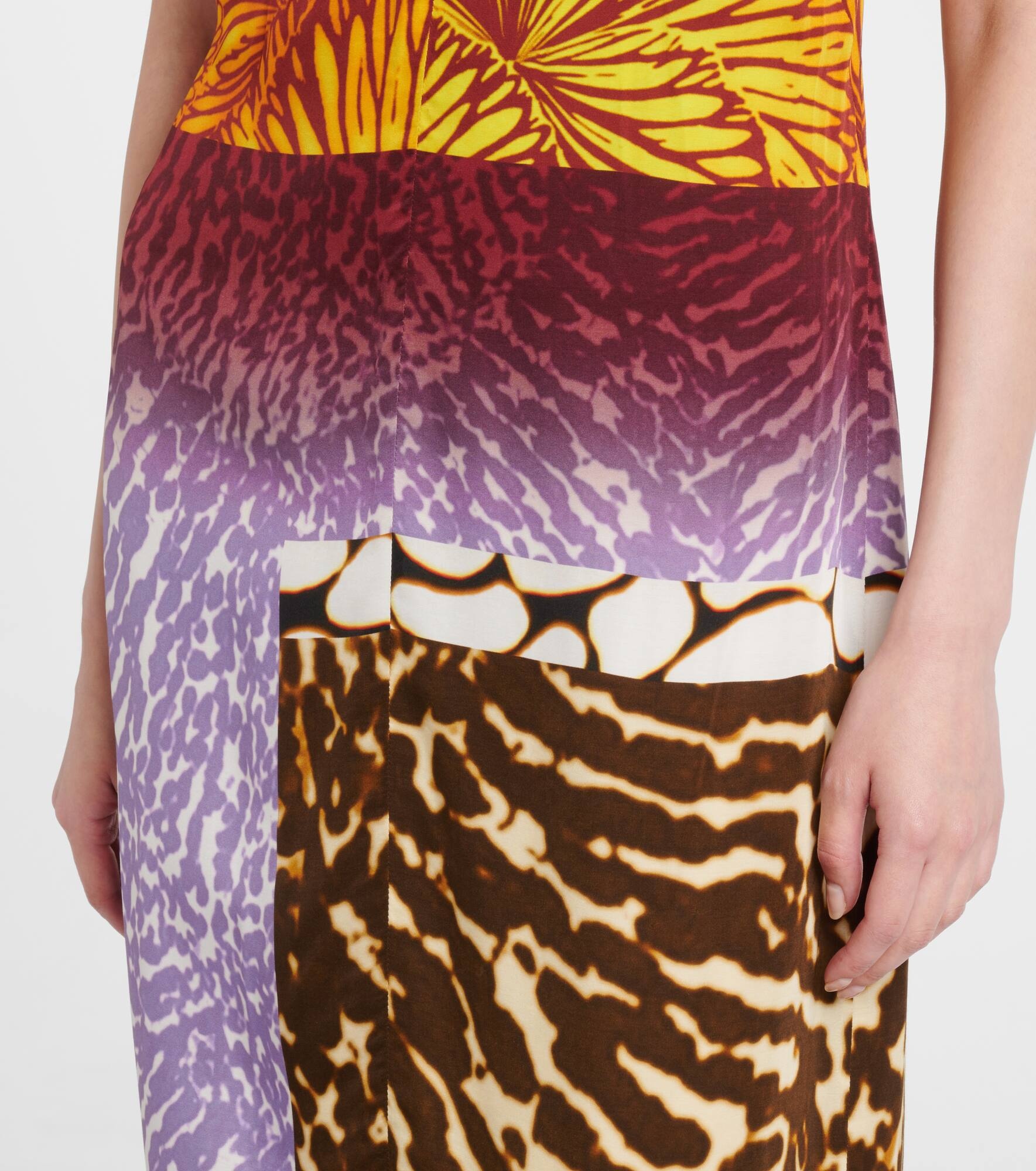 Printed halterneck maxi dress - 5