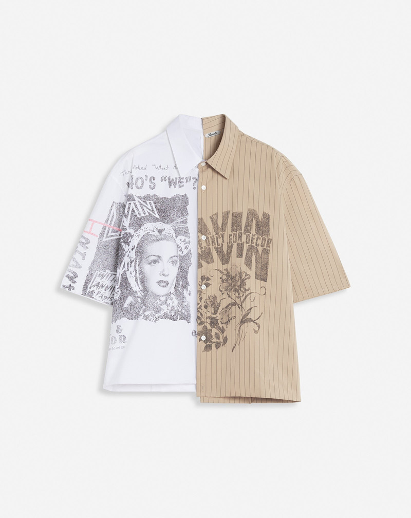 LANVIN X FUTURE ASYMMETRICAL PRINTED SHIRT 1