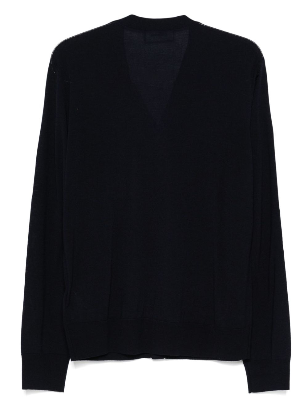 logo-embroidered cardigan - 2