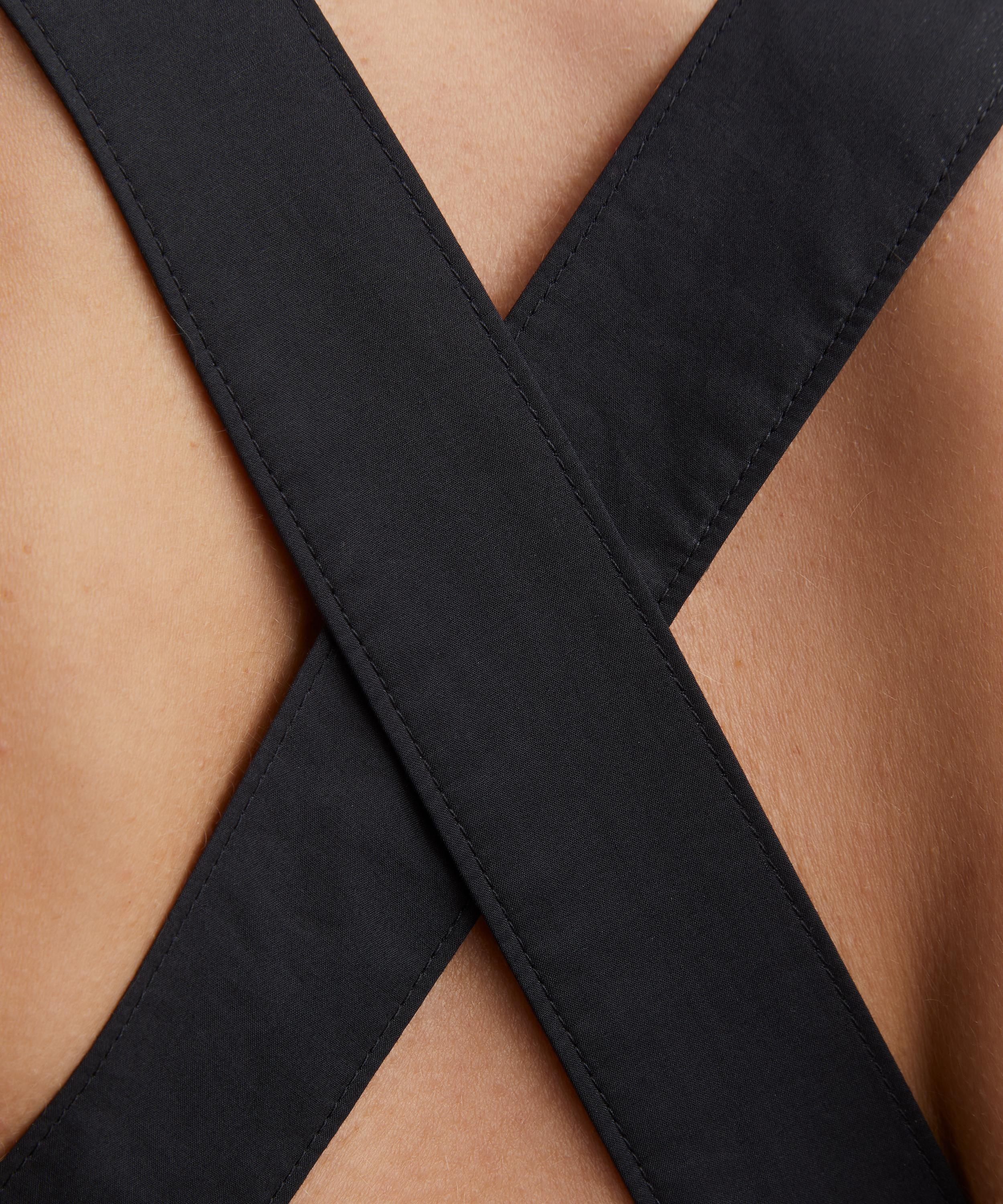 Black Crossback Midi Dress - 5