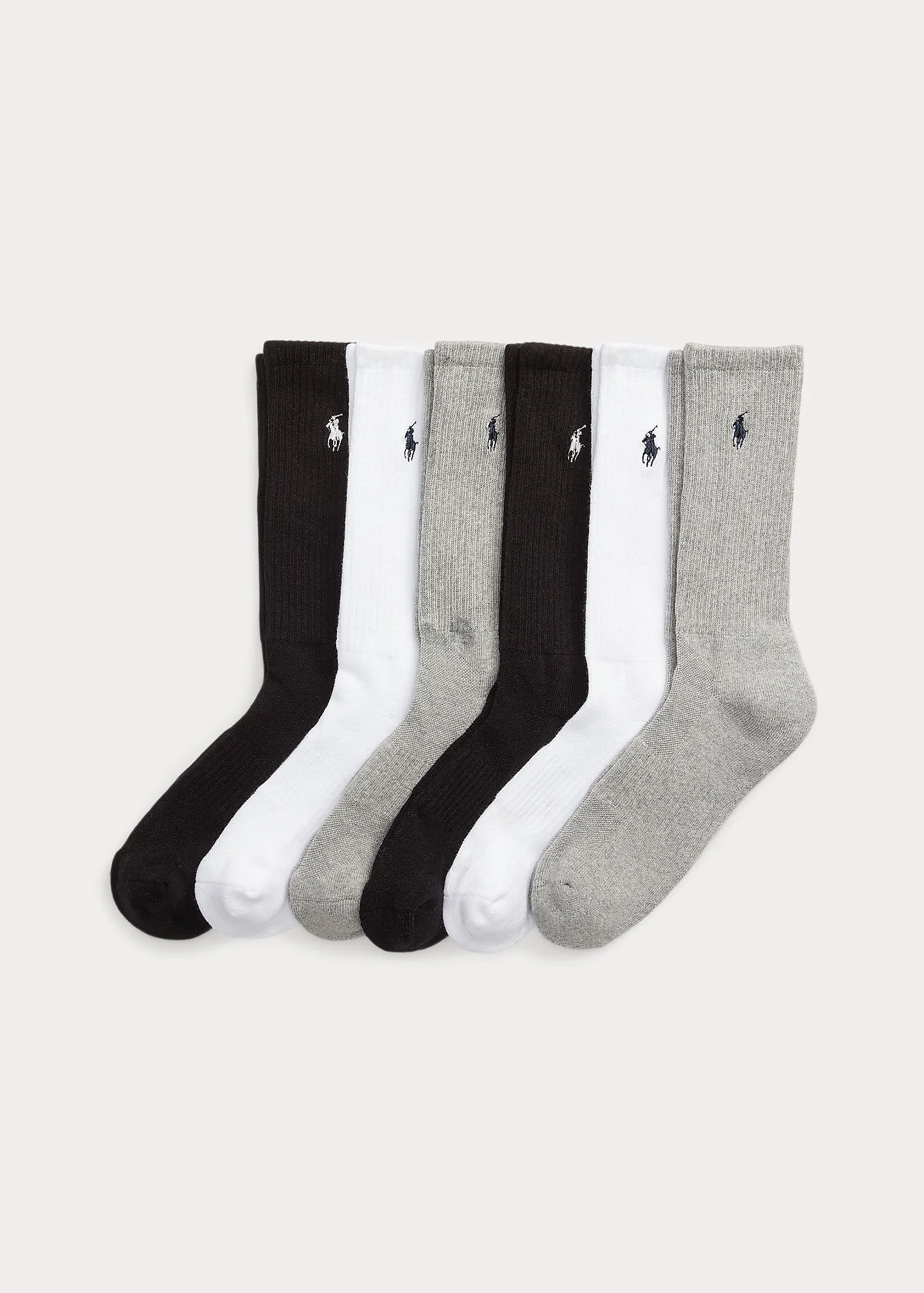 Cotton-Blend Crew Sock 6-Pack - 1