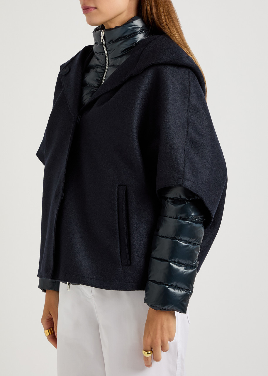 Herno Layered Quilted Shell and Wool Jacket - 2