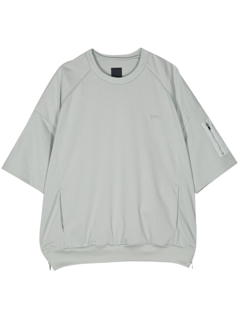 cotton zip-pocket T-shirt 1