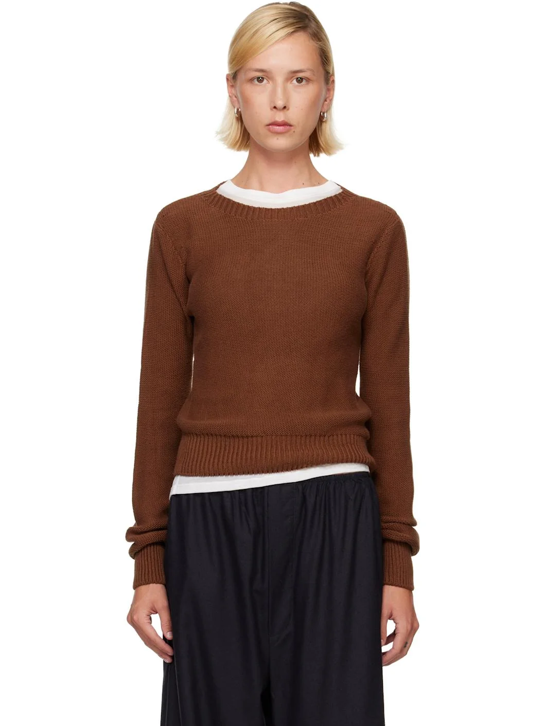Brown Tier Sweater - 1