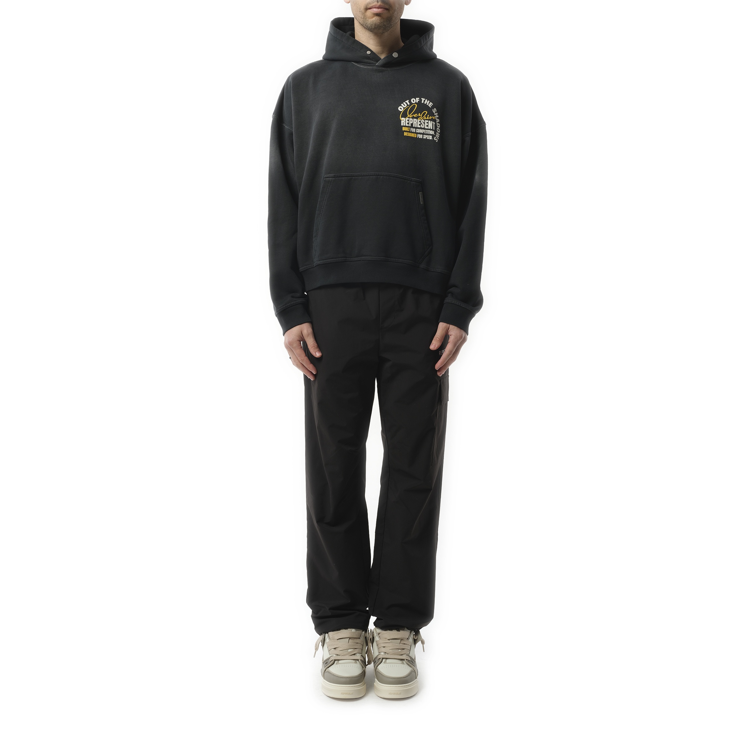 Out Of The Shadows Hoodie in Stained Black - 4