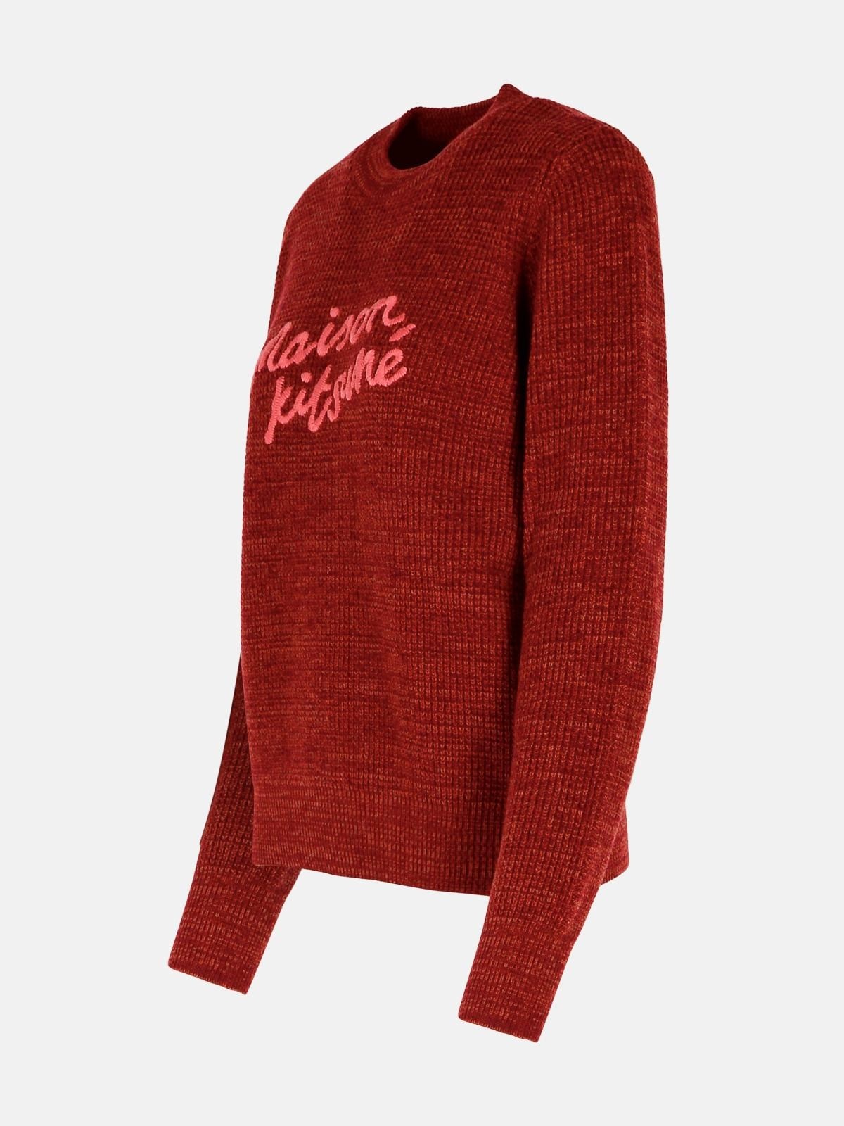 BURGUNDY WOOL SWEATER - 2