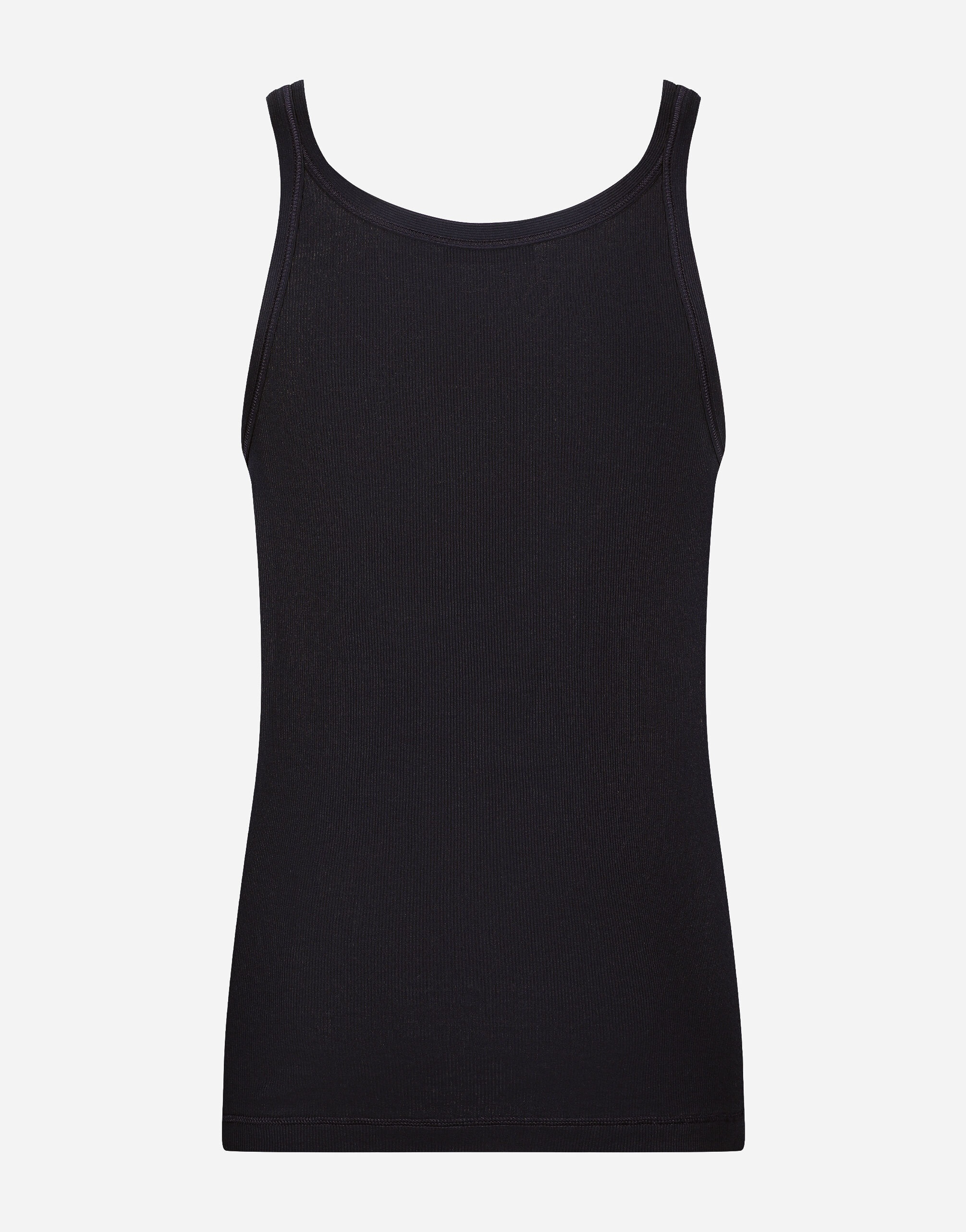 Slim-fit fine-rib singlet - 2