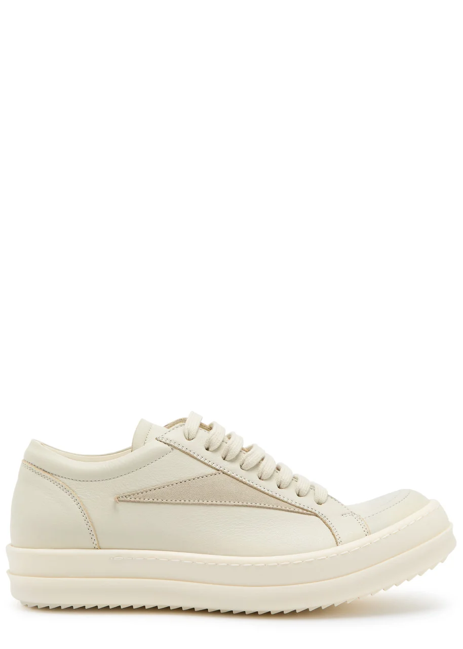 Rick Owens Vintage Panelled Leather Sneakers - 1