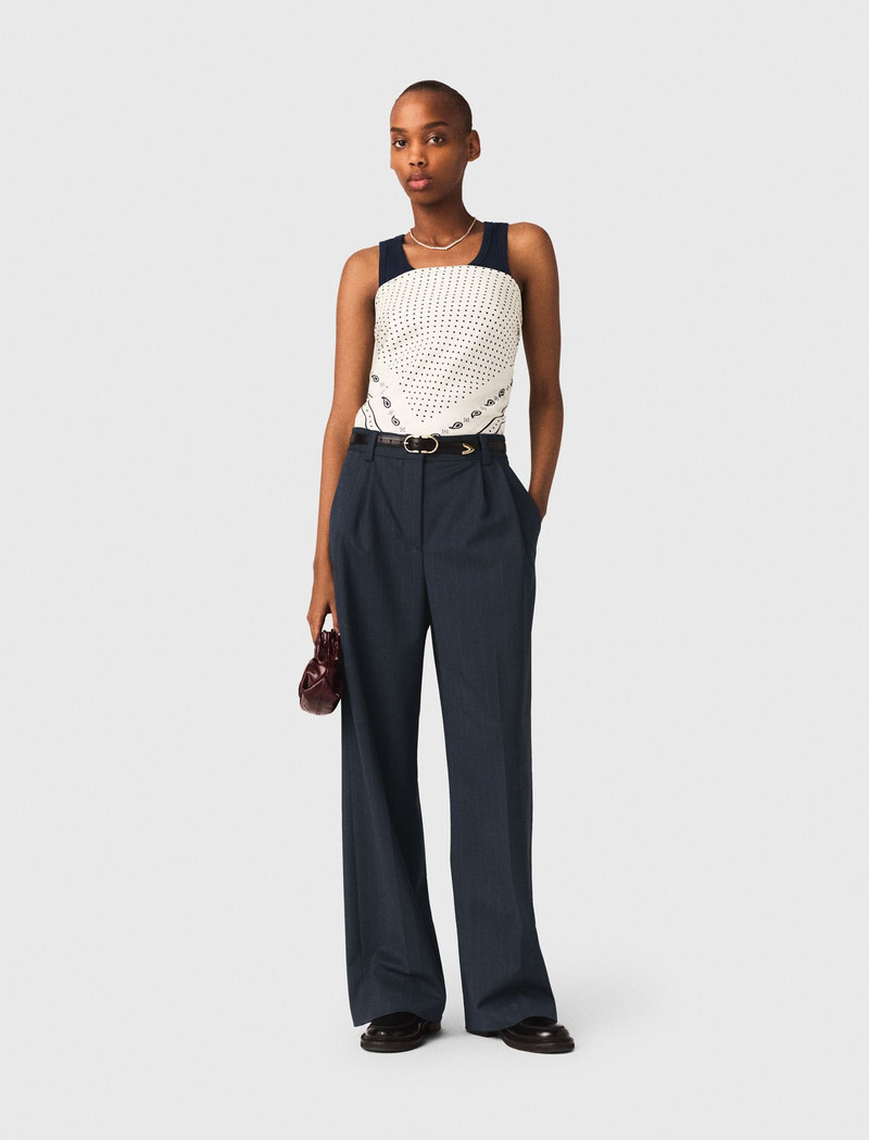 maje Striped suit trousers outlook